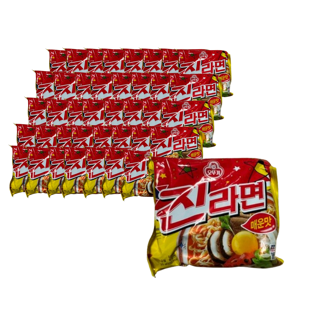 농심 진라면 매운맛 120g x 40 봉지 라면 한박스