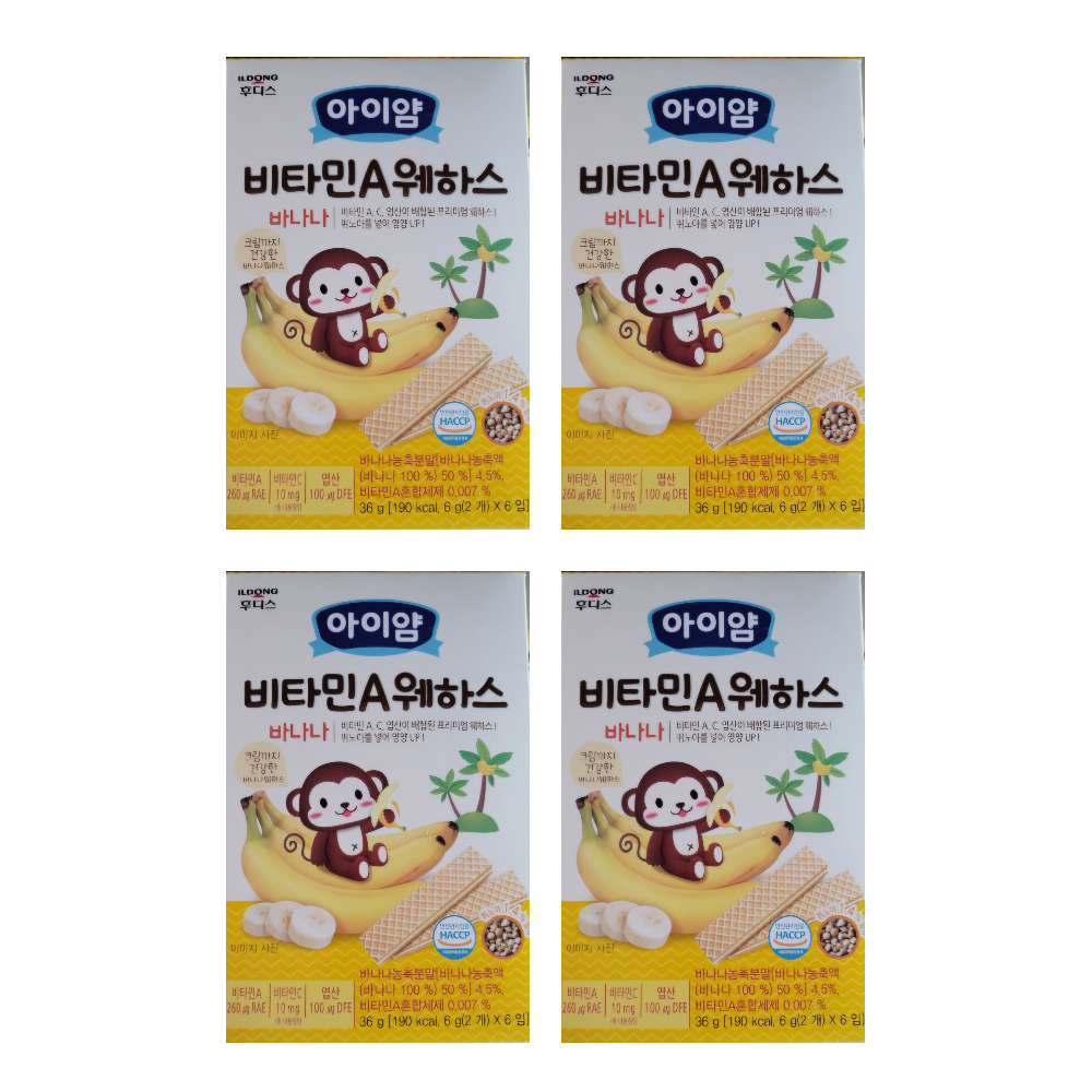 일동후디스 아이얌 웨하스 바나나 4박스