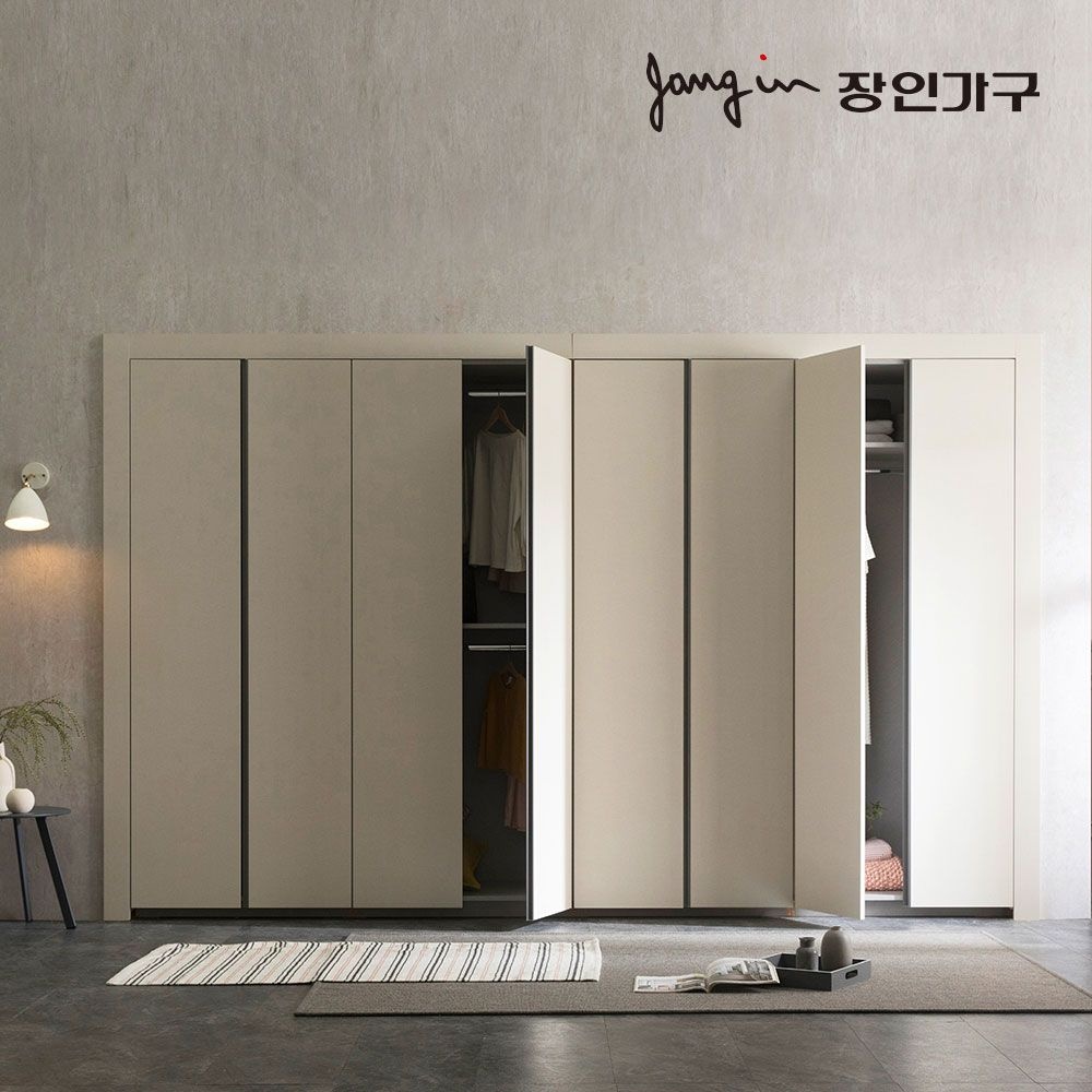 장인가구 단테 슬림 붙박이장 30cm
