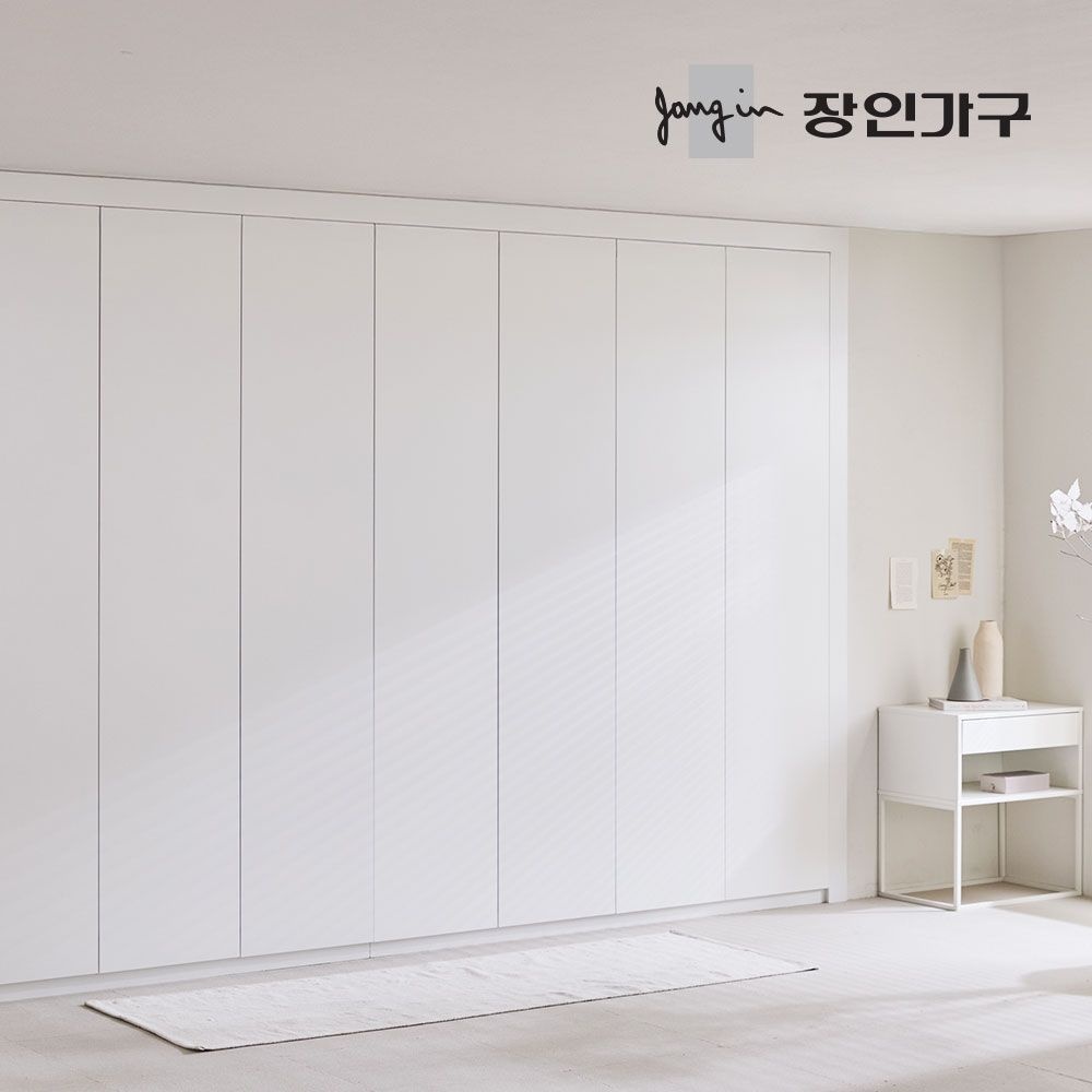 장인가구 드로잉 E0등급 무광 여닫이 붙박이장 300cm
