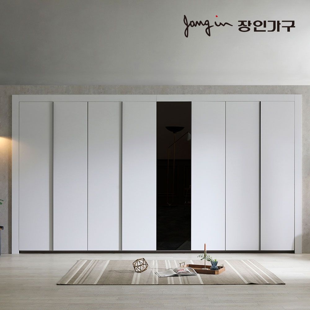 장인가구 단테 모던 미러 붙박이장 300cm