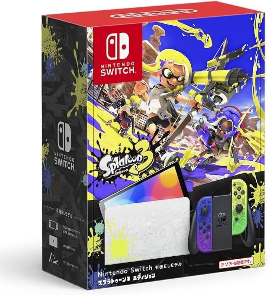 [해외] 리퍼비쉬  Nintendo Switch(OLED 모델) 스플래툰 3 에디션 HEG-S-KCAAA