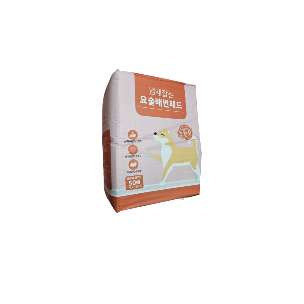 페츠모아 냄새잡는 요술배변패드 대형 50매 4개