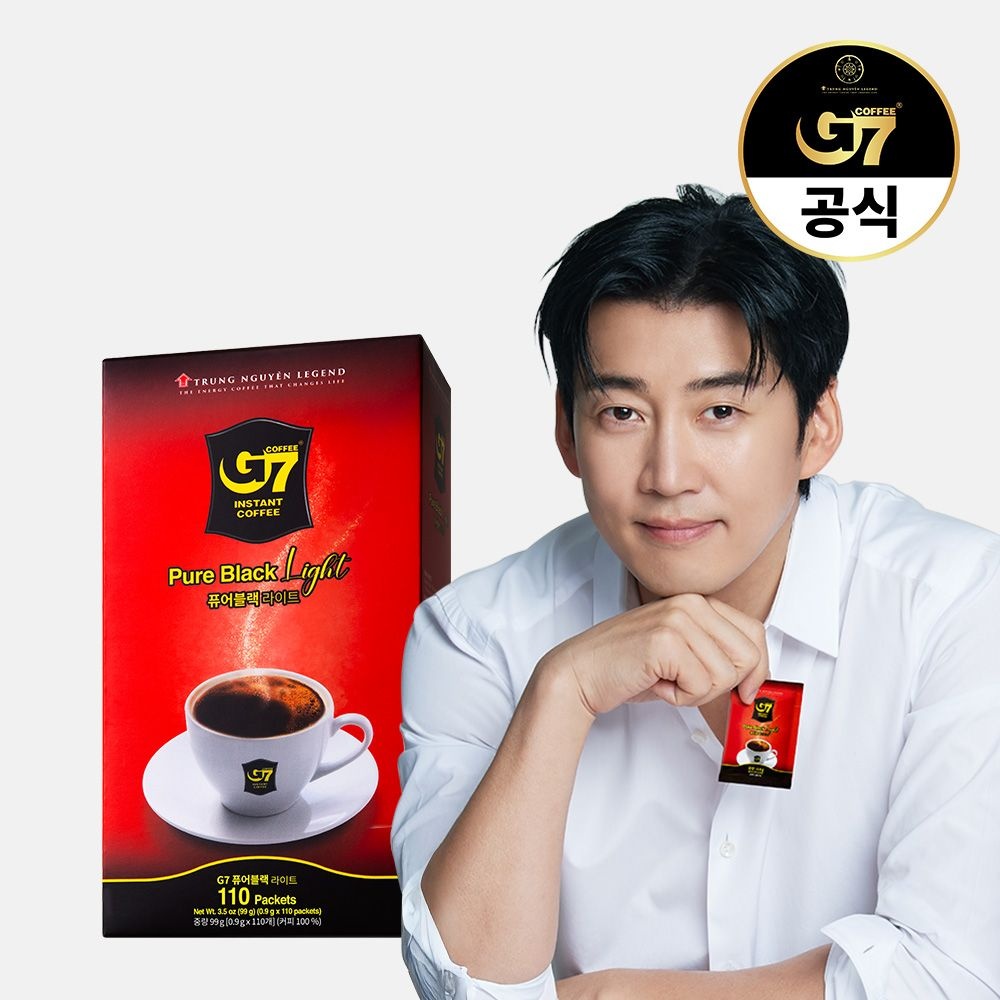 [Trung Nguyen Group Corp.][오늘출발] G7 커피 [NEW] G7커피 퓨어블랙 라이트 0.9g X 110개입