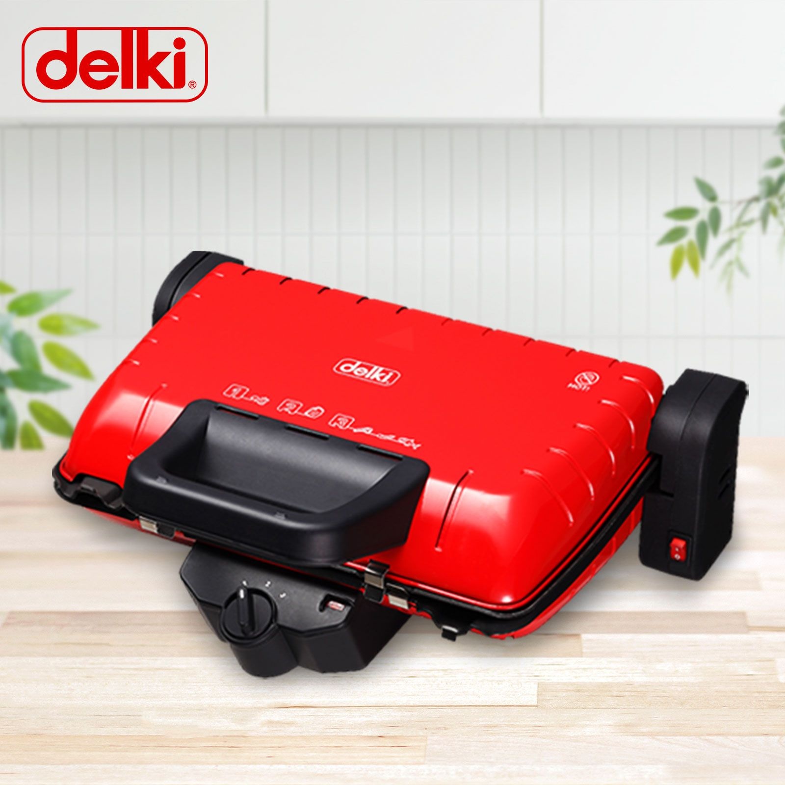 델키 (현대Hmall) 양면 전기 파니니그릴 DKH-306 샌드위치메이커 토스터기 생선구이 홈카페