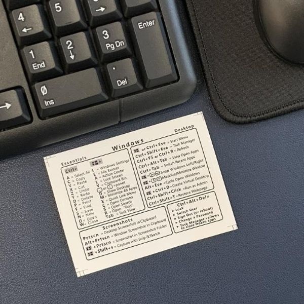 컴퓨터 노트북 엑셀 워드 윈도우 애플 멕 라이트룸 단축키 스티커 /윈...