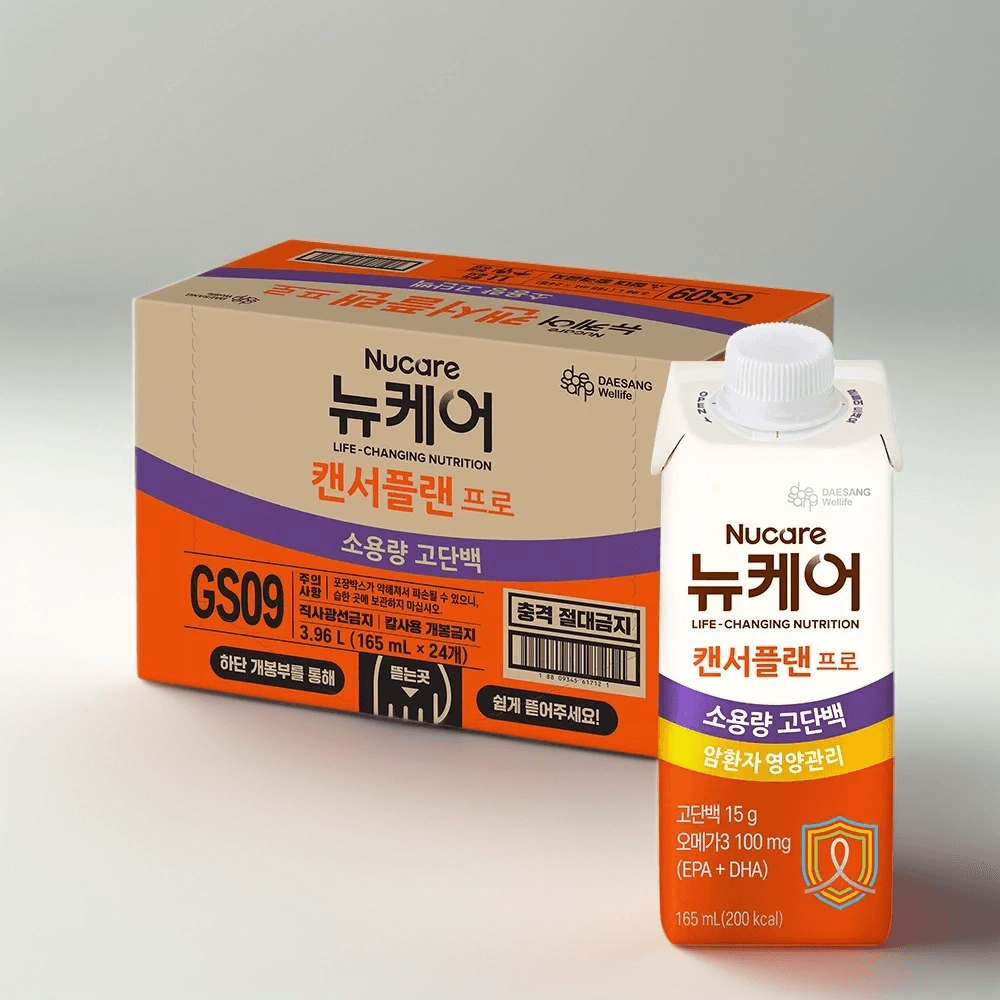뉴케어 캔서플랜 프로 1.2 영양식 암환자용 영양조제식품 (165mL 24팩)