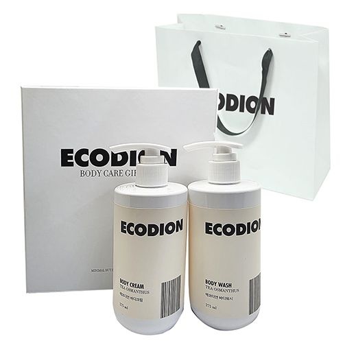 ECODION [에코디언] 보습 바디케어 2종 세트 (바디로션270ml,바디워시270ml) /쇼핑백포함