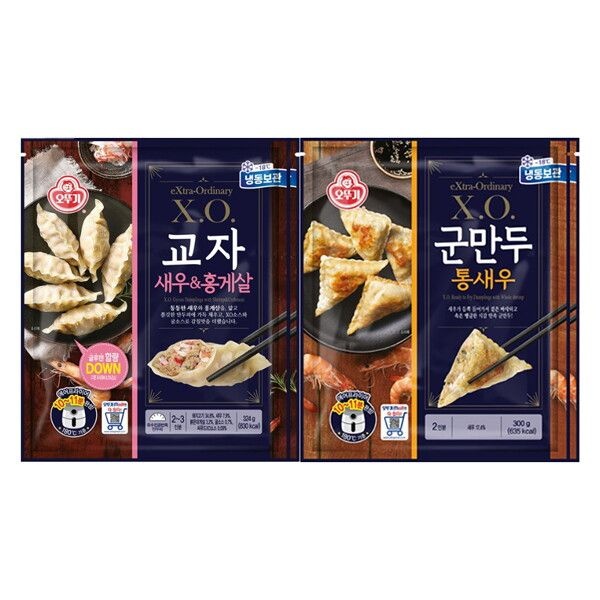 오뚜기 오뚜기 [오뚜기] XO 교자 새우 홍게살 324g 2봉 + 통새우군만두 300g 2봉