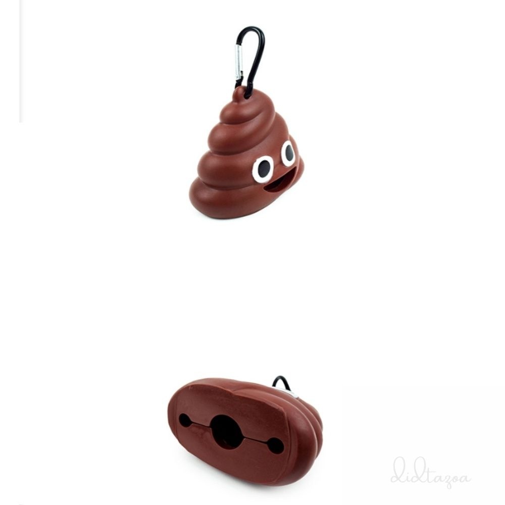 [오늘출발] 디따조아 강아지 배변봉투 케이스 애견산책용품 강아지똥모양케이스 산책가방