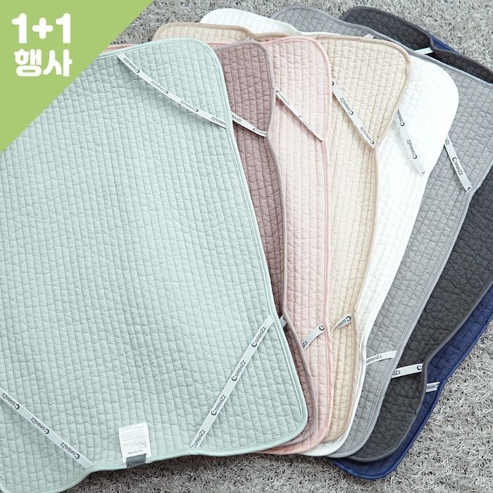 스누즈 [1+1] 피그먼트 순면 밴딩 코지 덧베개 커버