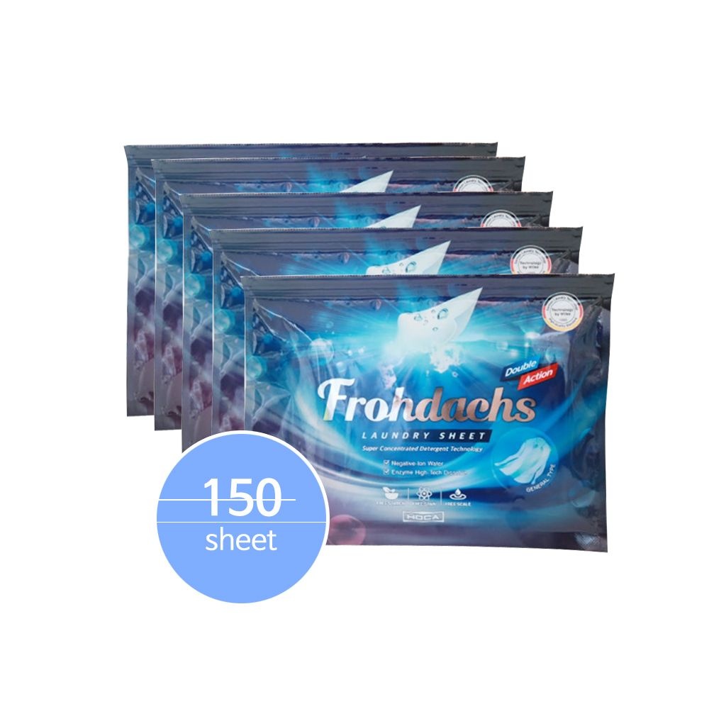프로닥스 고농축 더블액션 시트세제 30매 5팩 (150매)