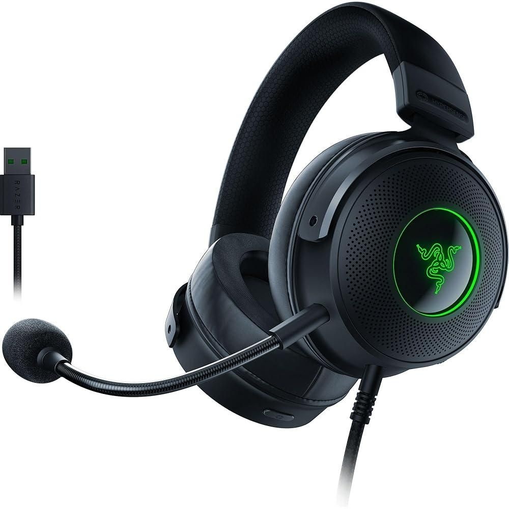 RAZER [해외] Razer 크라켄 V3 하이퍼센스 유선 USB 게이밍 헤드셋