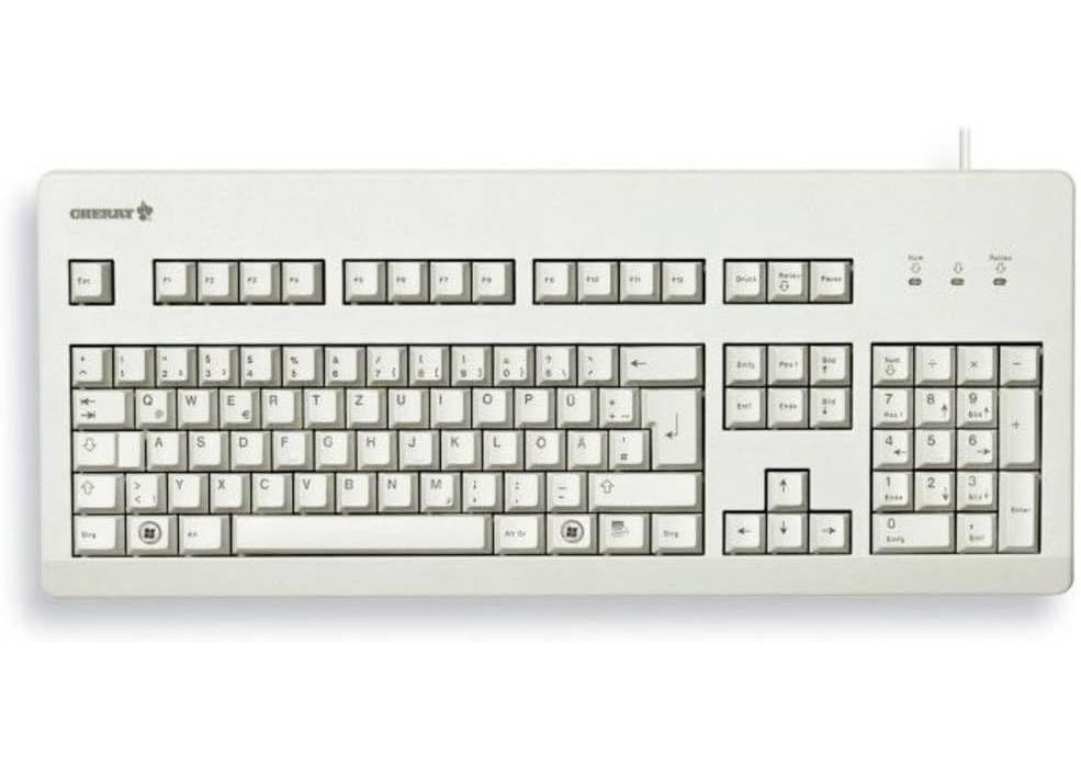 [해외] 체리 G80-3000 유선 기계식 키보드 MX 블랙축 라이트그레이 독일 정품 사무용 개발자