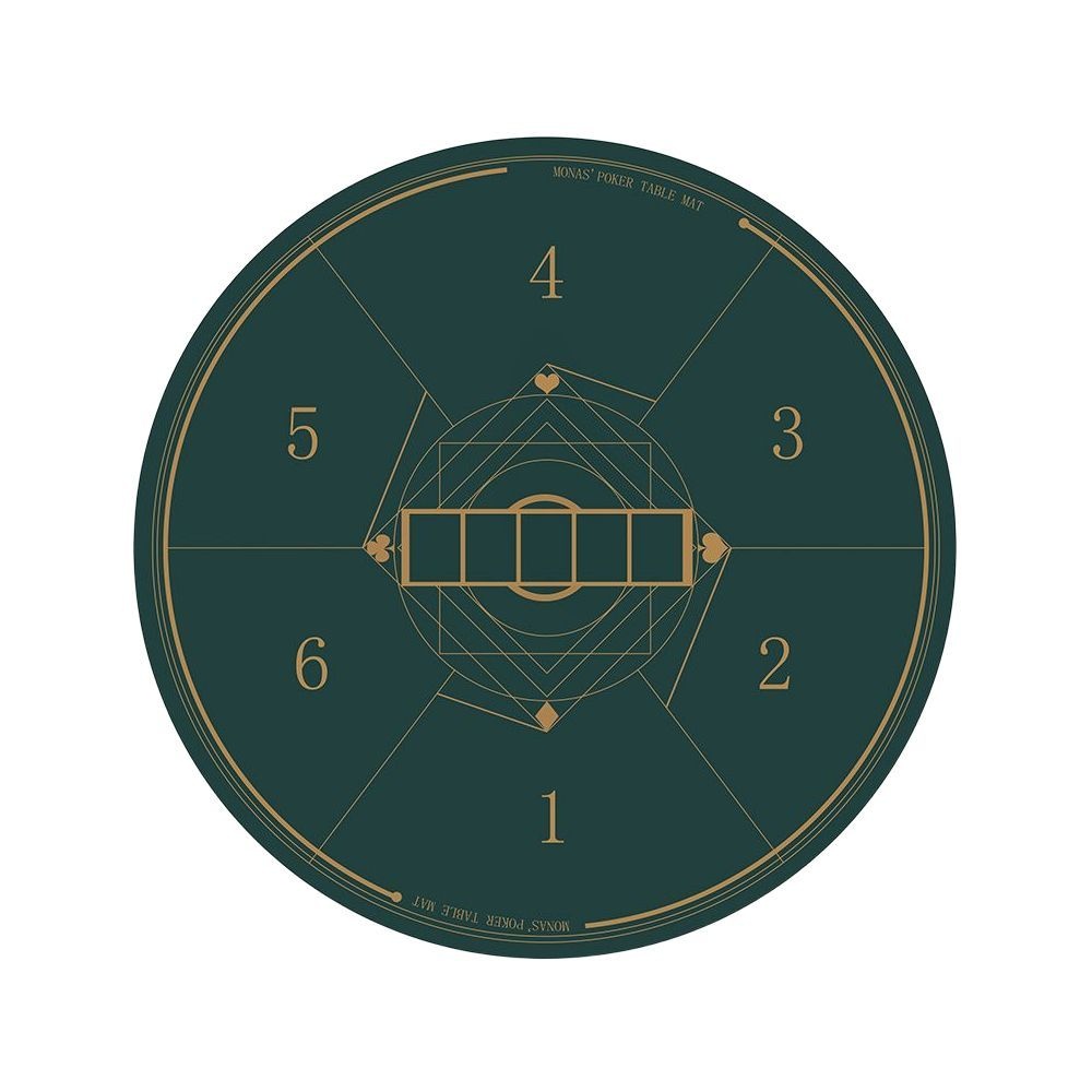 [바로구해 협력사][해외] 홀덤 테이블 매트 원형 보드 깔판 고급형 전문가용