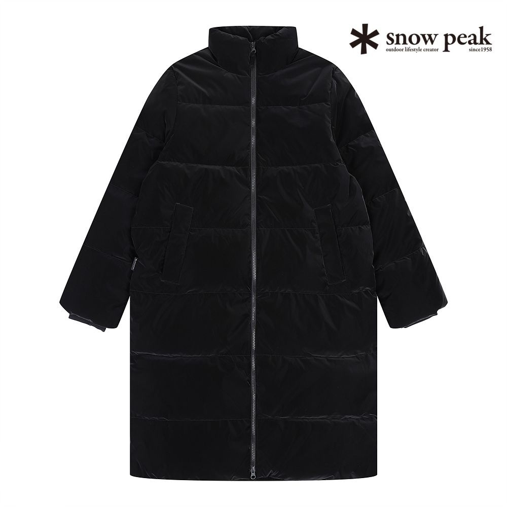 감성코퍼레이션㈜ 스노우피크 어패럴 (정품 역시즌 초특가)스노우피크 여성 실키 스탠드넥 롱 다운 자켓 S24WWTDJ25-BK