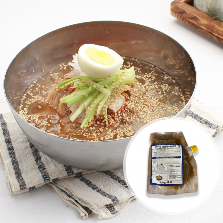 물냉면 초계국수 김치말이 육수 농축액 1kg 진한 업소용