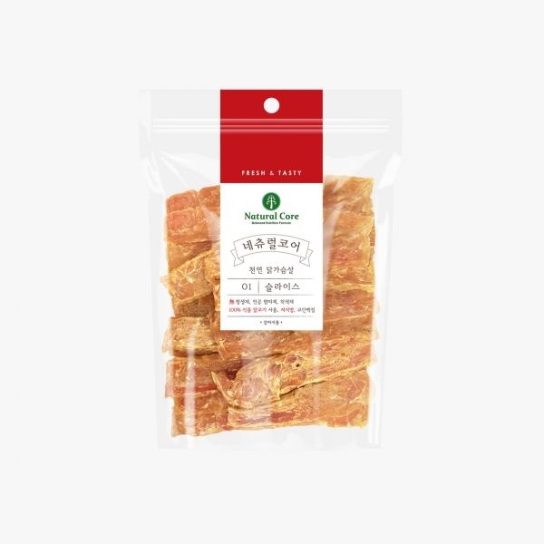 네츄럴코어 01 치킨 하드 슬라이스 180g
