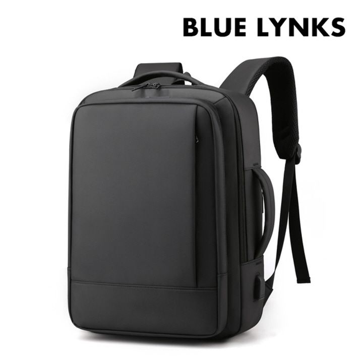 XRK 남성 2타입 확장형 토트 백팩 (블랙) BLM-XRK01