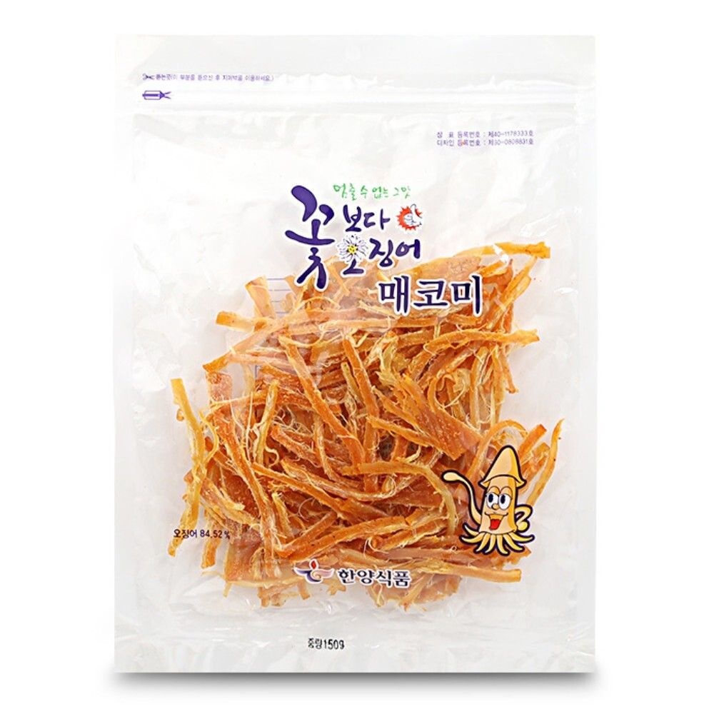 G2L협력사 꽃보다 오징어 매코미 150gx10개 대용량 단체 매운 건어포 맥주 술 안주 간식