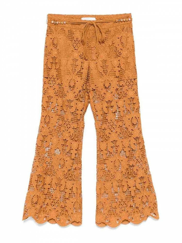 짐머만 [관부가세포함] 라프리마 여성 캐주얼 Coco 레이스 플레어 팬츠 4482PSS254BIS Brown /8