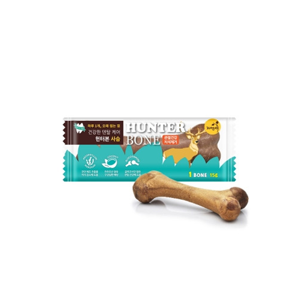 [오늘출발] 자연애 헌터본 건강한 덴탈케어 개껌 사슴 1P