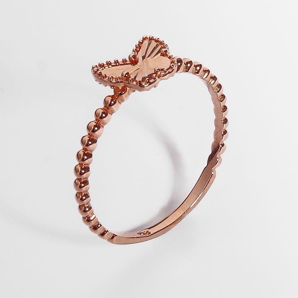 이븐 나비 커팅 볼 반지 레이어드 데일리 여자 친구 생일 선물 14K 18K