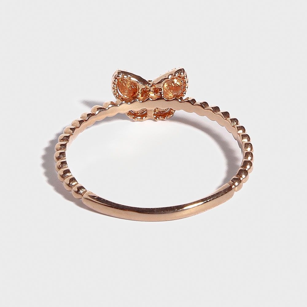 이븐 나비 커팅 볼 반지 레이어드 데일리 여자 친구 생일 선물 14K 18K