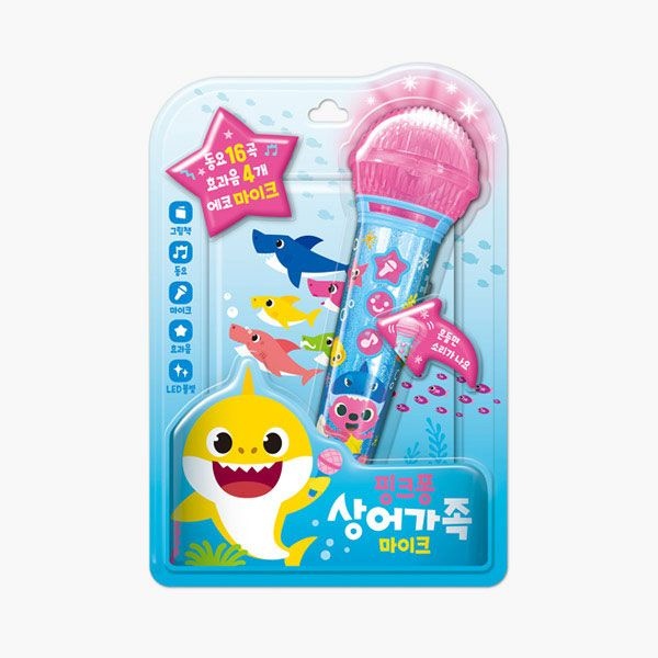 [롯데백화점] 마이리틀타이거 (타이거)핑크퐁 동요마이크-상어가족