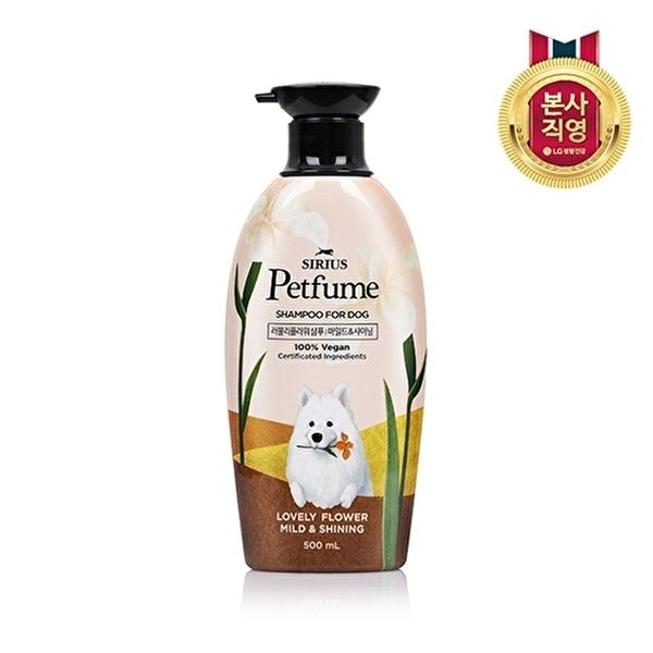 유니참펫 [유니참]향수 뿌린 듯 은은한 댕댕이, 시리우스 펫퓸 러블리플라워 샴푸 500ML