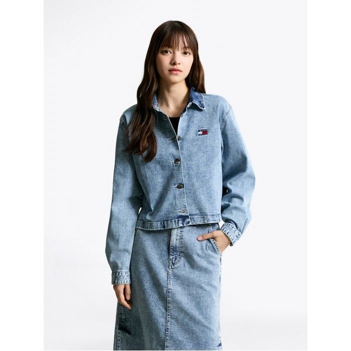 [공식][단독SALE] 데님 크롭 셔켓 T32F6WSH11TWL11A5 (정상가:169,000원)