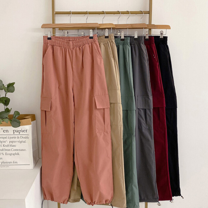 헤이븐 / 차클 바스락 카고 투웨이 밴딩 팬츠(6color)