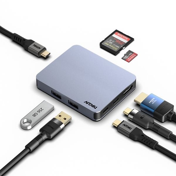 아트뮤 USB C타입 8in1 10Gbps 미니 멀티허브 독 MH810