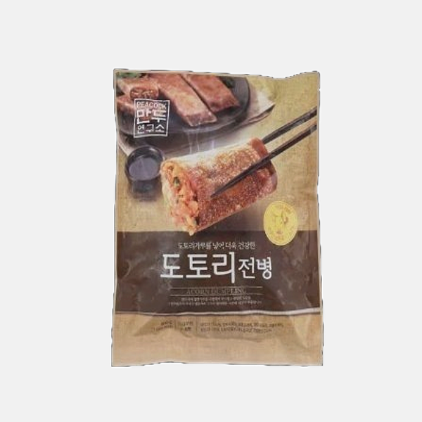 피코크 만두연구소 도토리전병 600g 2개 밀키트 즉석 간편식