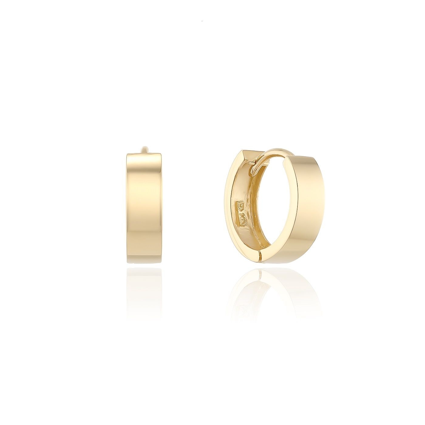 GB] 볼륨 베이직 원터치 14K GOLD 귀걸이 LOFL3J11G