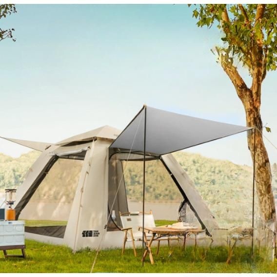 [해외] 2인면텐트 솔캠 2인용 미니 미니멀 자외선 돔형 야전침대 경량 아웃도어 블랙