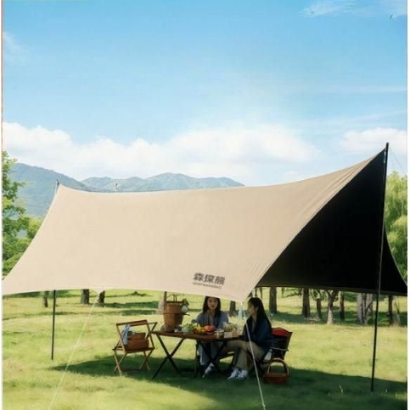 [해외] 2인면텐트 2인용 솔캠 미니 미니멀 블랙 야전침대 돔형 원터치 아웃도어 방수