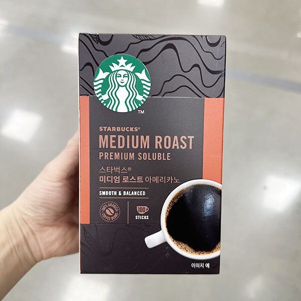 스타벅스 미디엄 로스트 아메리카노 1.1g x 100개