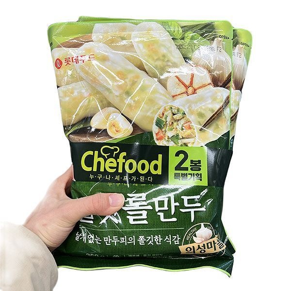 롯데푸드 chefood 쫄깃롤만두 360g x 2 x 1개