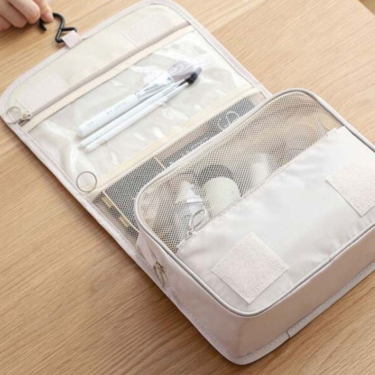 캠핑 여행 다용도 멀티 세면백 수납 정리 보관 파우치 데일리 호캉스 세면 도구 포인트 패턴 소품 용품