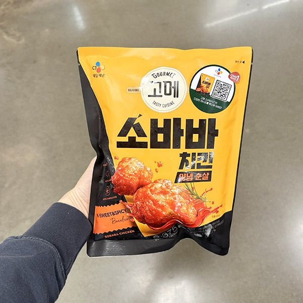 고메 소바바 치킨 양념 순살 375g 아이스박스포장