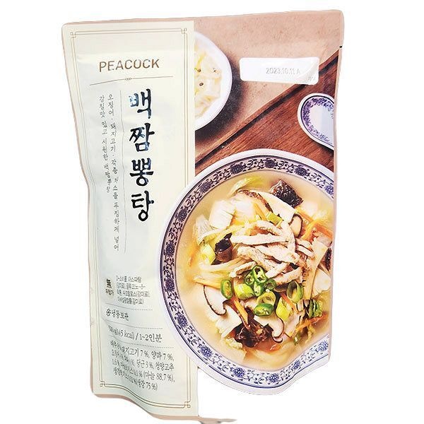피코크 백짬뽕탕 500g x 1개