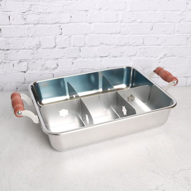 (현대Hmall) 스텐 사각 오뎅조리기(나무손잡이)/홍합탕 이자카야 오뎅탕냄비