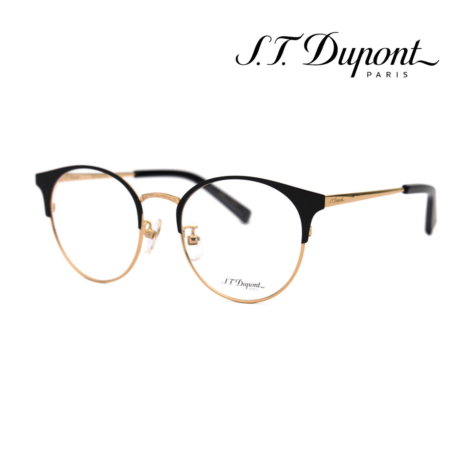 AOYAMA 에스티듀퐁 듀퐁 DP6174 01 공식수입 라운드 하금테 메탈 콤비 명품안경테