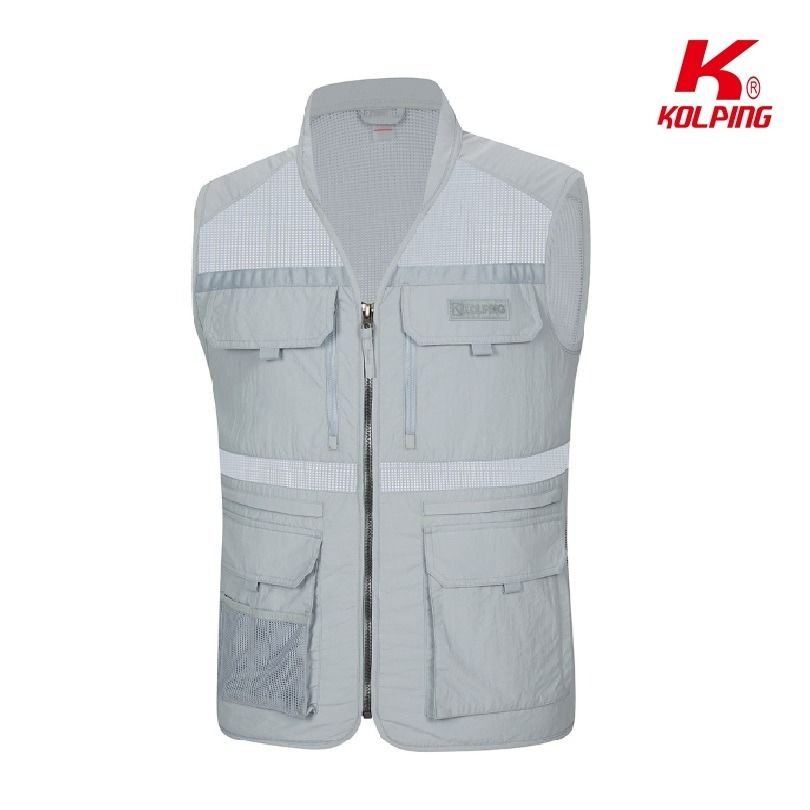 콜핑 [모다아울렛][콜핑]콜핑 봄 간절기 남성 메쉬 반네크라인 라운드 V넥 조끼_SC 순천점