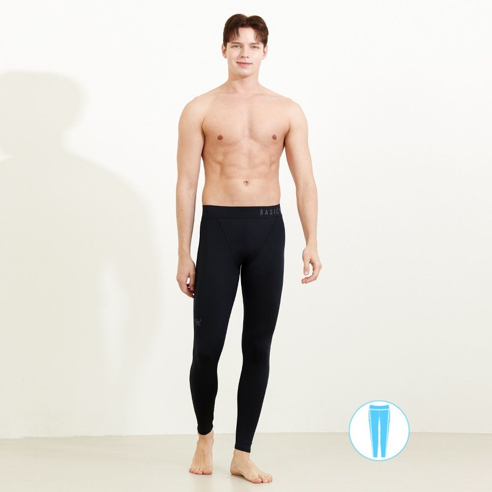 베이직엘르 남성인 블랙 워터레깅스 BEM-W920K