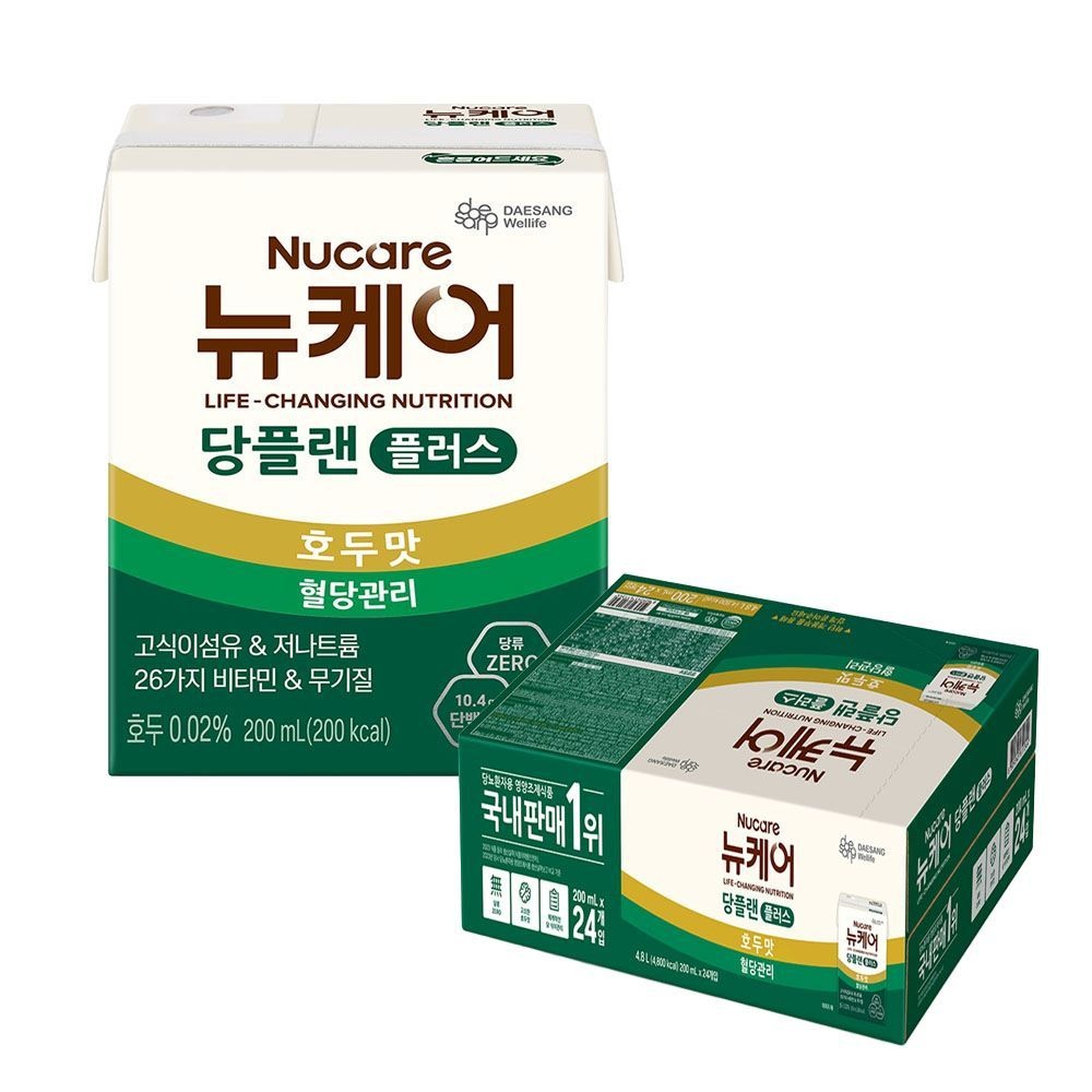 뉴케어 당플랜 플러스 200ml X 24개입 특수의료용도식품 당뇨환자 영양조제식품 혈당관리 식이섬유