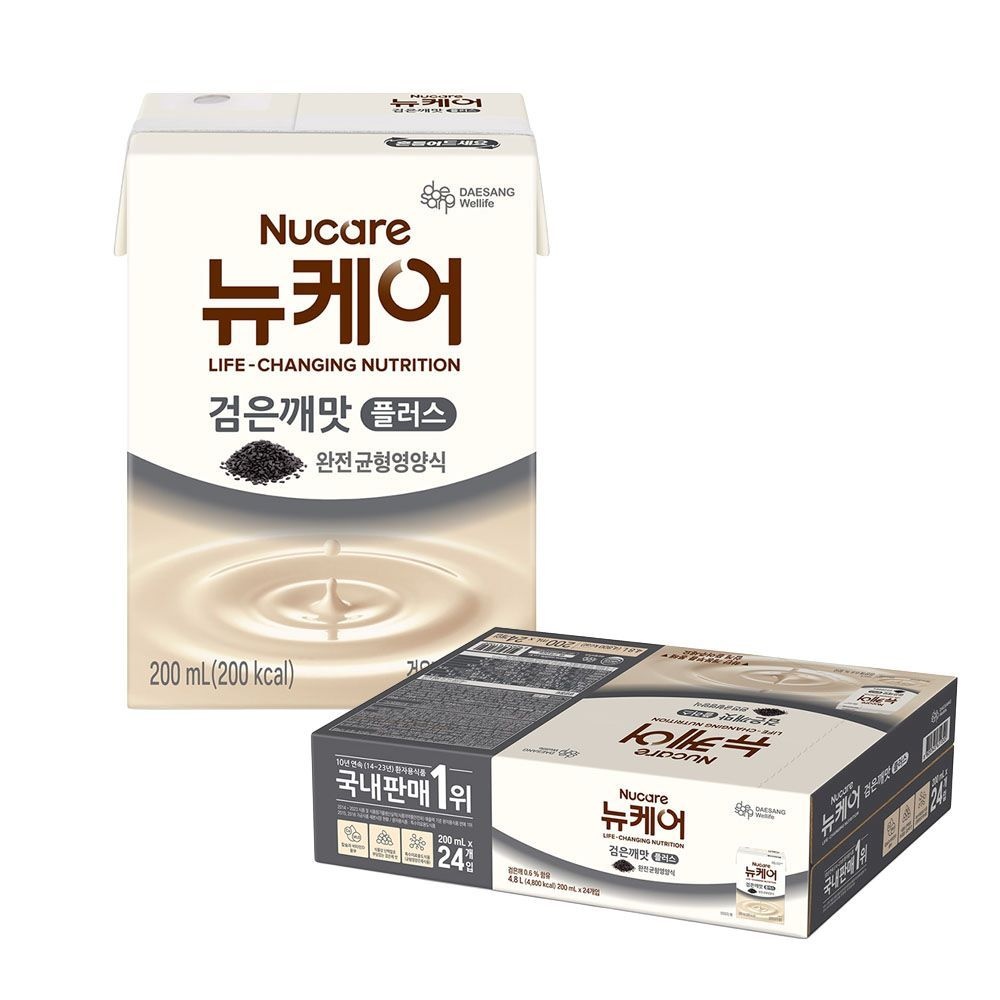 뉴케어 검은깨 플러스 200ml x 24개입 균형영양조제식품 일반환자용 식사대용음료 특수의료용도식품