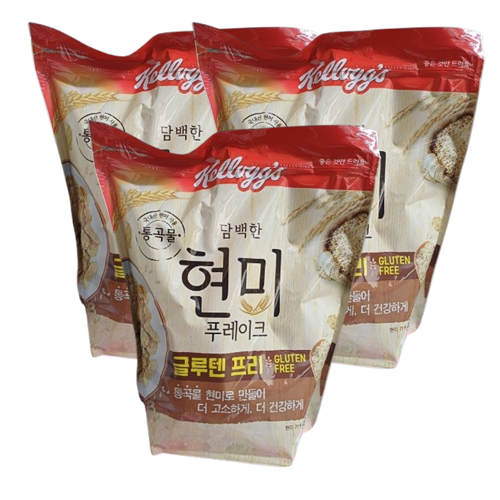 켈로그 현미 푸레이크 550g x 3개