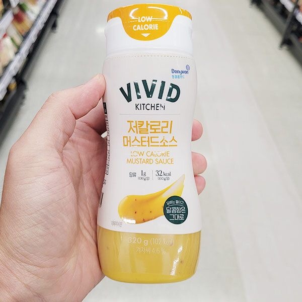 동원홈푸드 비비드 키친 저칼로리 머스타드 소스 320g